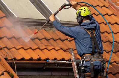 Démoussage et hydrofuge de toiture à Airoux